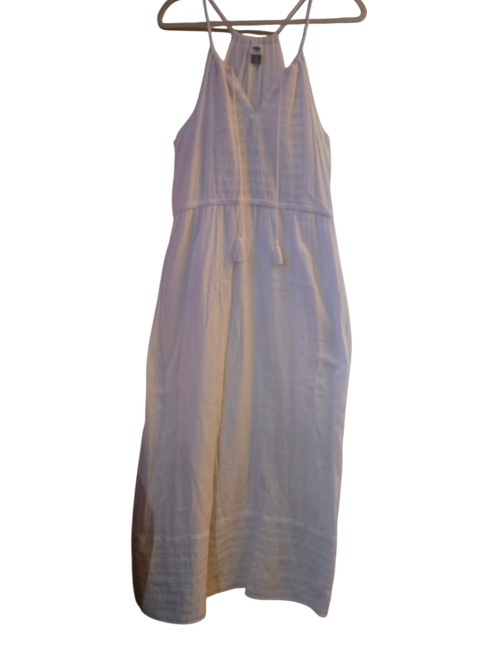 Old Navy White  Maxi Dress size large